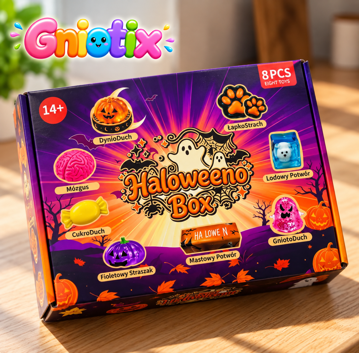 HalloweenoBox Zestaw 8 gniotków